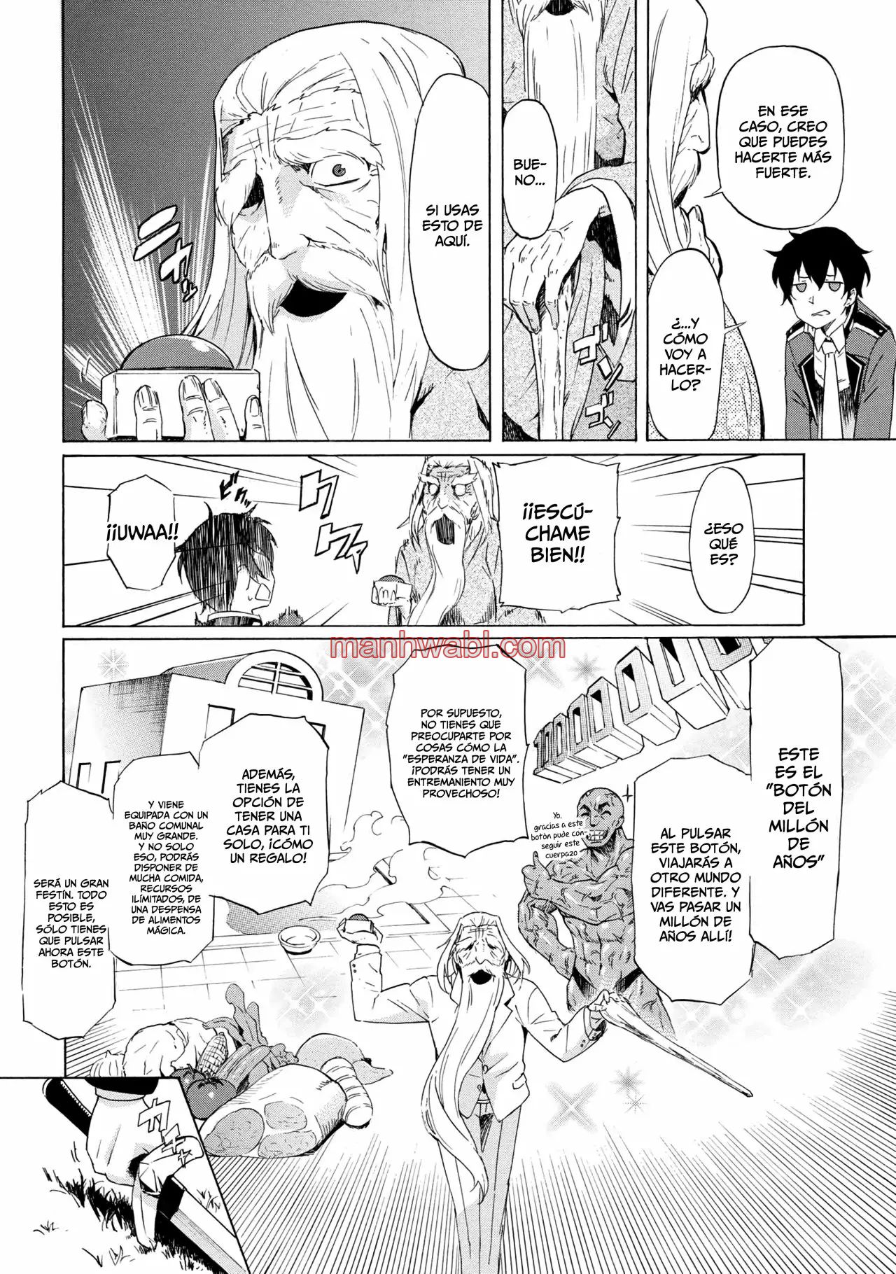 Apreté el botón durante un millón de años y antes de darme cuenta, fui el más fuerte - Capítulo 1_3 manhwa