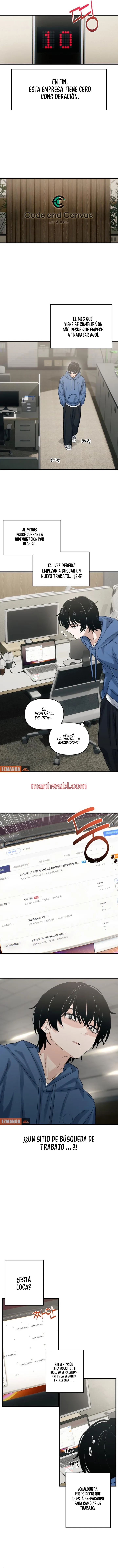 Cambio de trabajo - Capítulo 1_2 manhwa