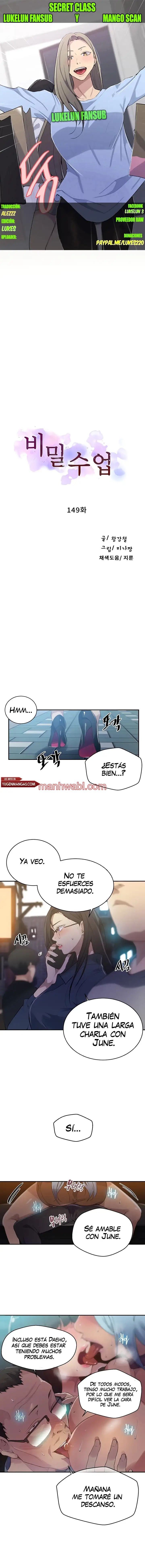 Clases Secretas - Capítulo 149 manhwa