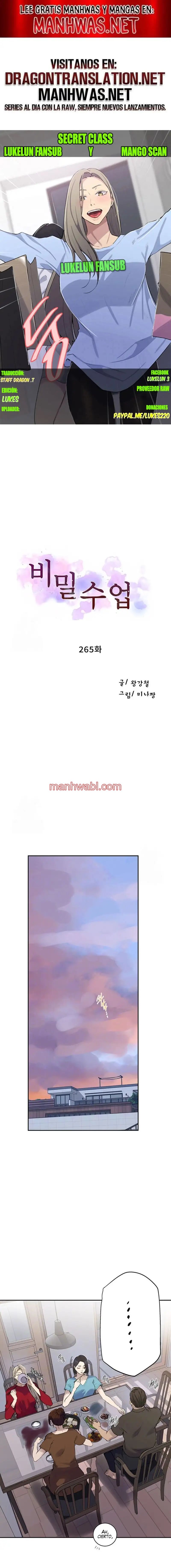 Clases Secretas - Capítulo 265 manhwa