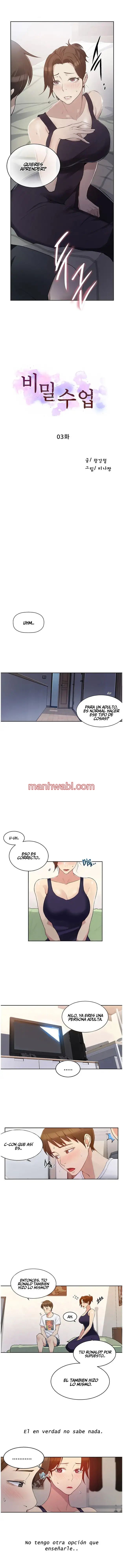 Clases Secretas - Capítulo 3 manhwa