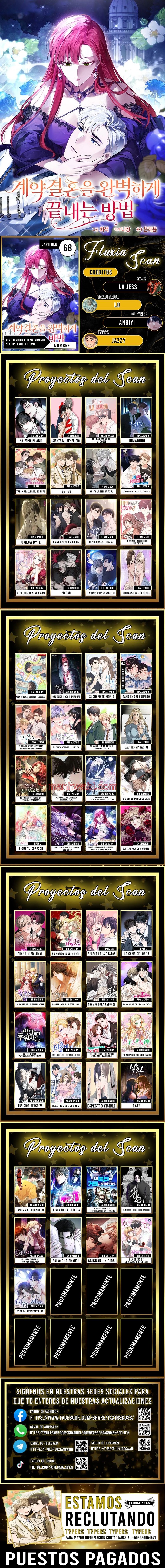 Cómo terminar un matrimonio por contrato de forma perfecta - Capítulo 68 manhwa