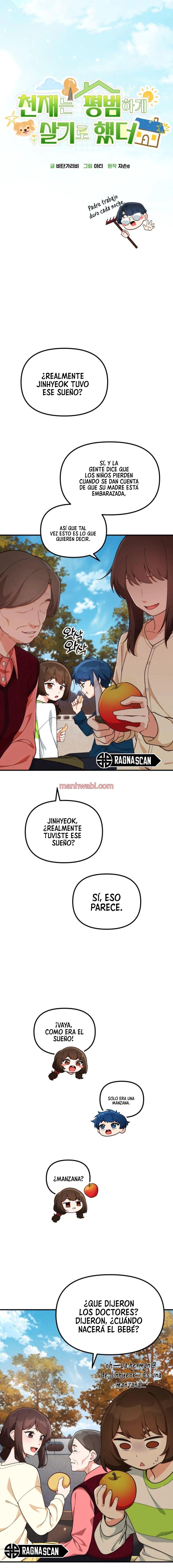 El genio eligió vivir una vida ordinaria - Capítulo 5 manhwa