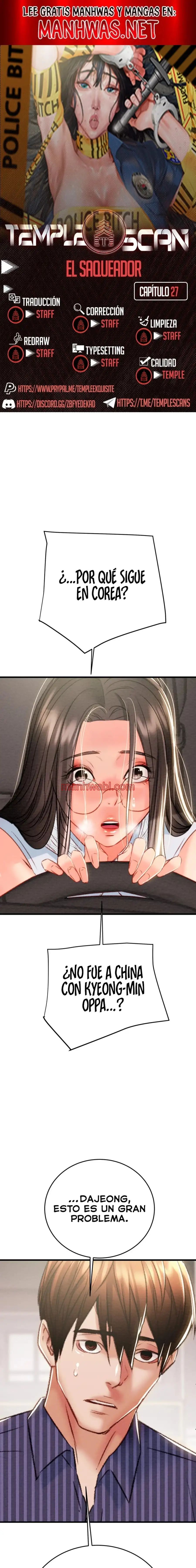 El Saqueador - Capítulo 27 manhwa