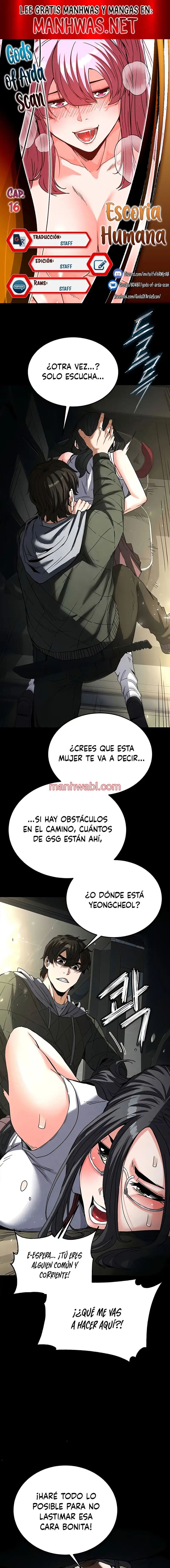 Escoria Humana - Capítulo 16 manhwa