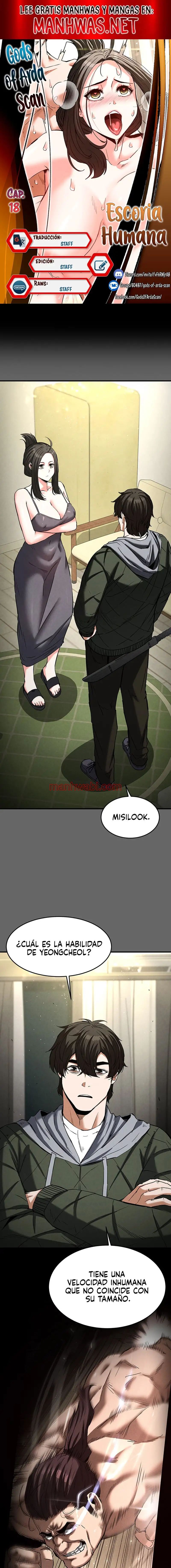 Escoria Humana - Capítulo 18 manhwa