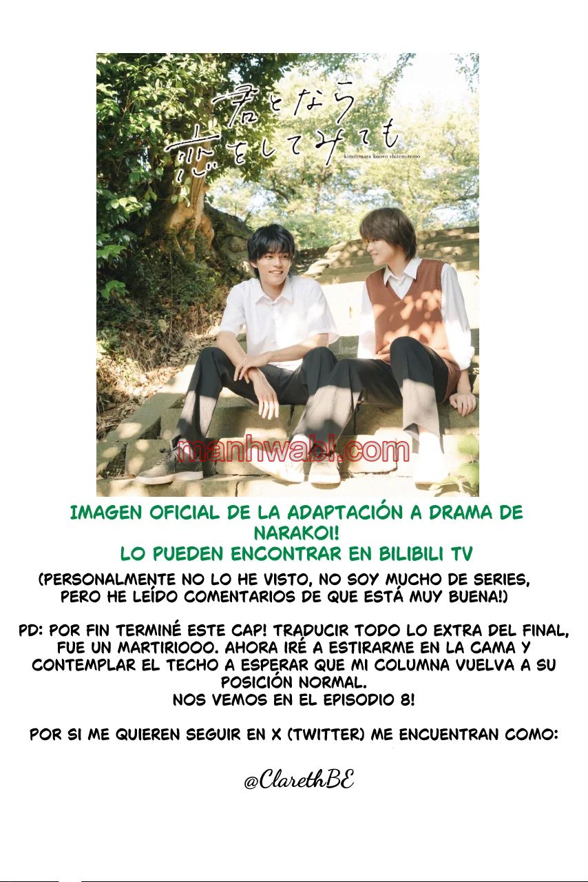 Kimi to Nara Koi wo Shite Mite mo - Capítulo 7_3 manhwa