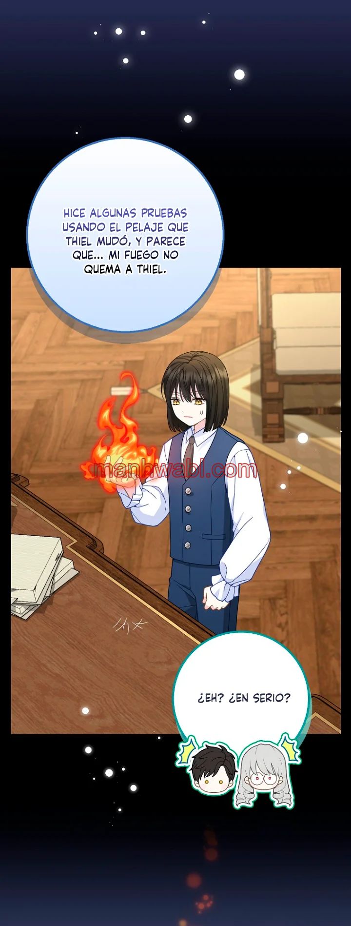 La bebe leopardo de las nieves de la familia de leopardos negros - Capítulo 38_2 manhwa