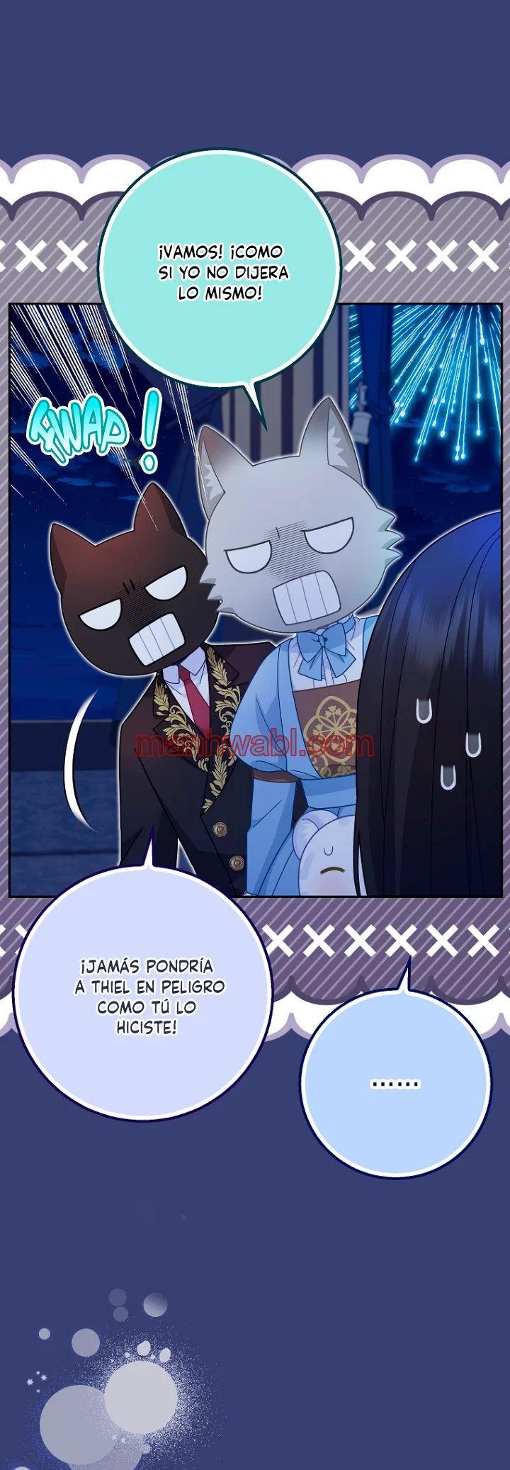 La bebe leopardo de las nieves de la familia de leopardos negros - Capítulo 38_2 manhwa