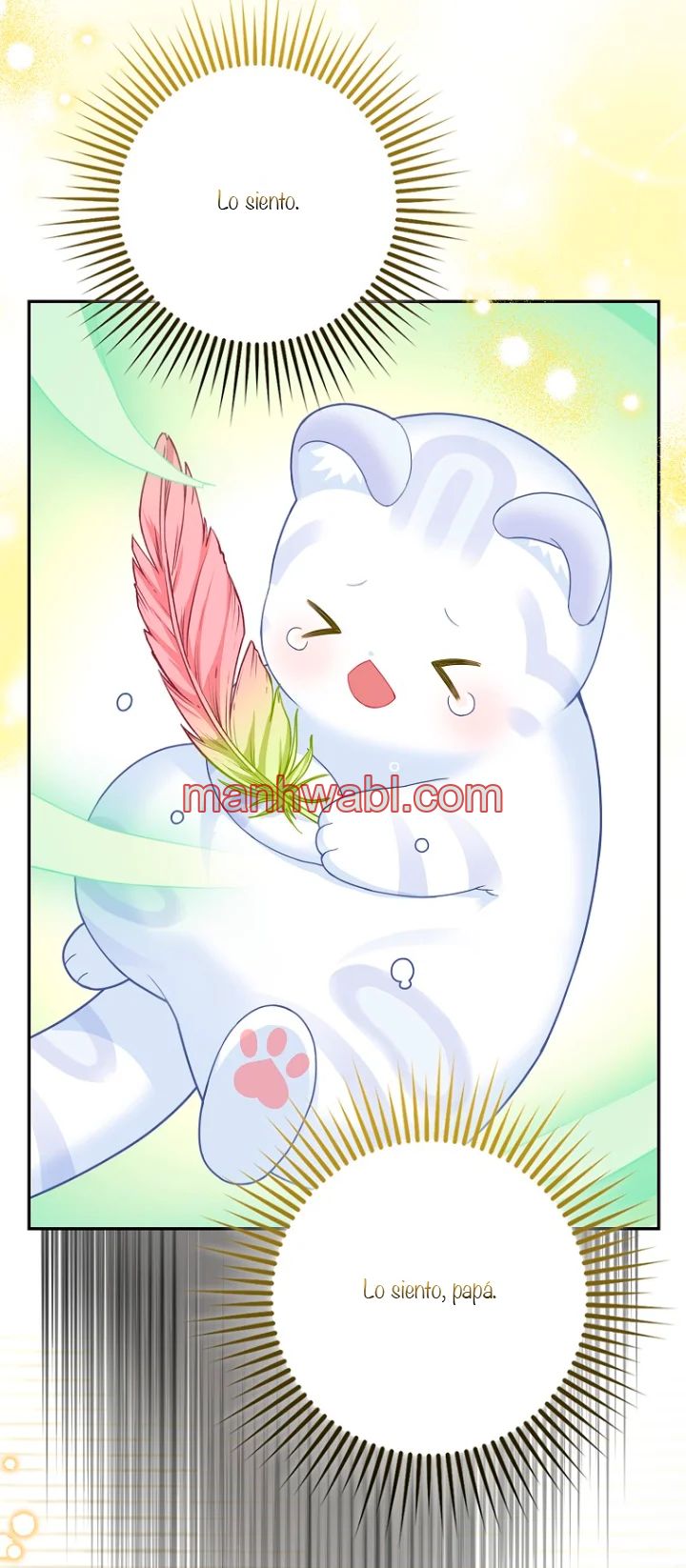 La bebe leopardo de las nieves de la familia de leopardos negros - Capítulo 39_2 manhwa