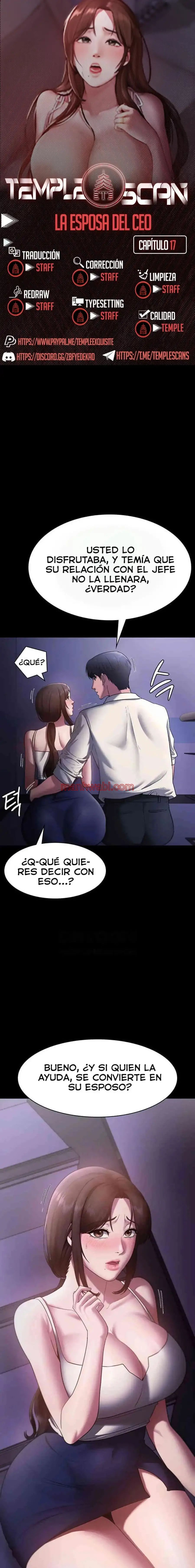 La esposa del jefe - Capítulo 17 manhwa
