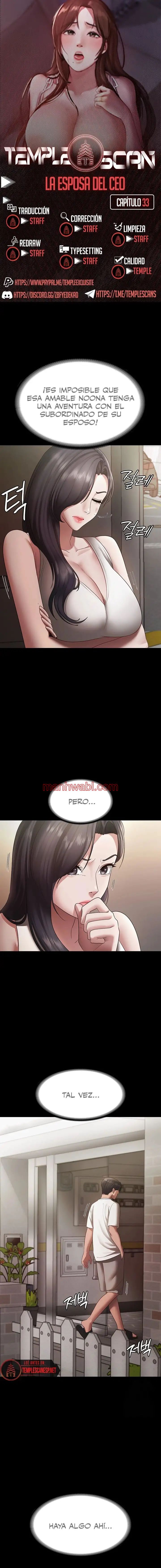 La esposa del jefe - Capítulo 33 manhwa