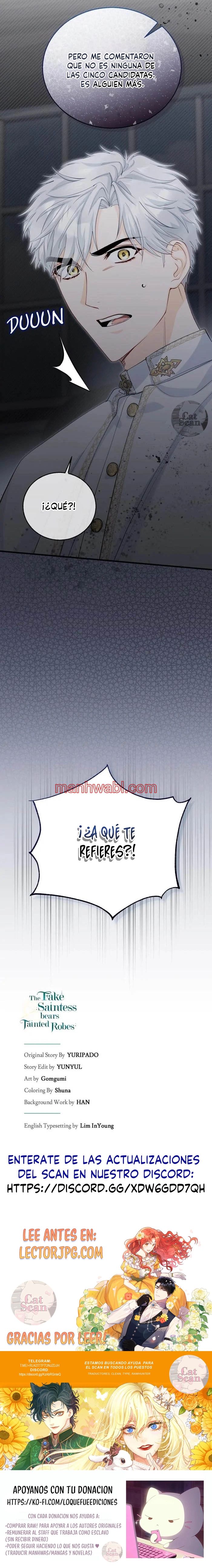 La falsa santa no quiere morir - Capítulo 15_3 manhwa