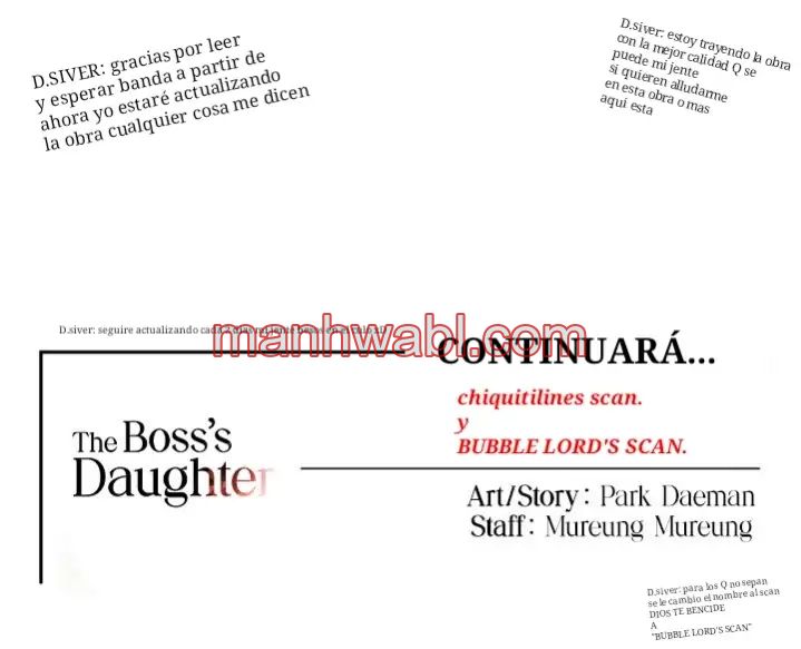 La hija del jefe - Capítulo 14_3 manhwa