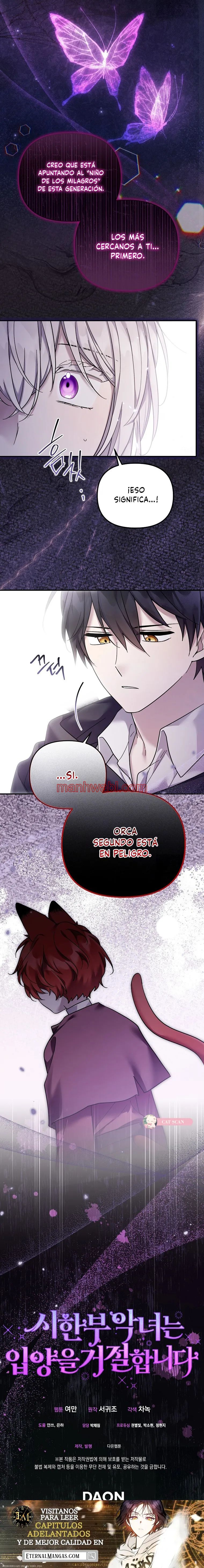 La villana se niega a ser adoptada - Capítulo 42_3 manhwa