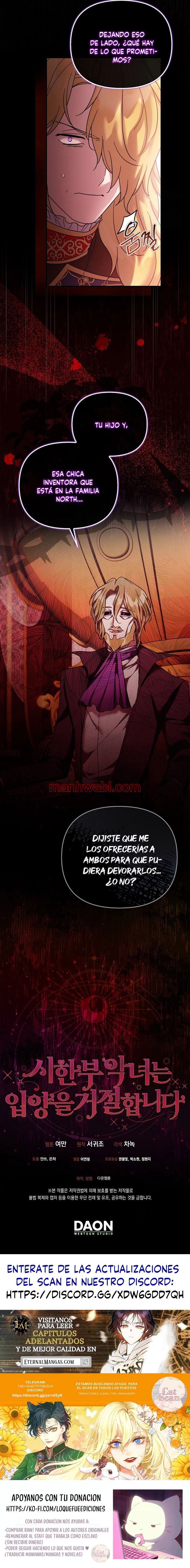 La villana se niega a ser adoptada - Capítulo 50_3 manhwa