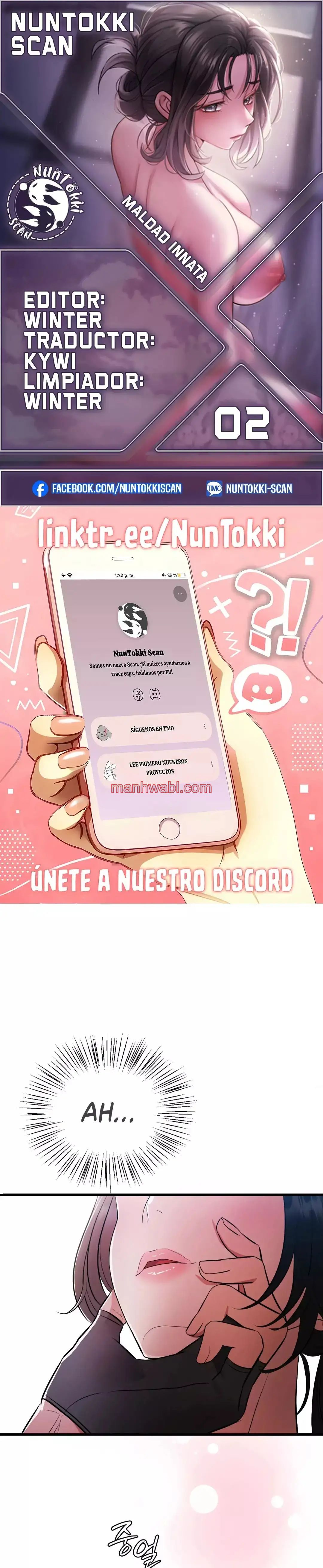 Maldad innata - Capítulo 2 manhwa