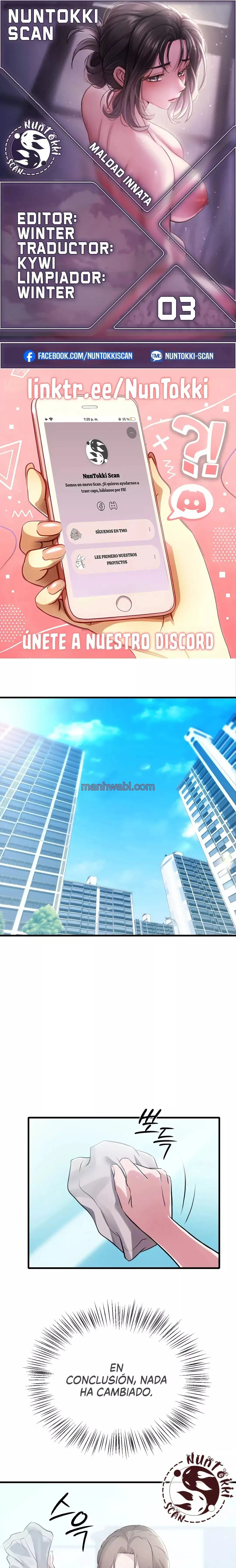 Maldad innata - Capítulo 3 manhwa