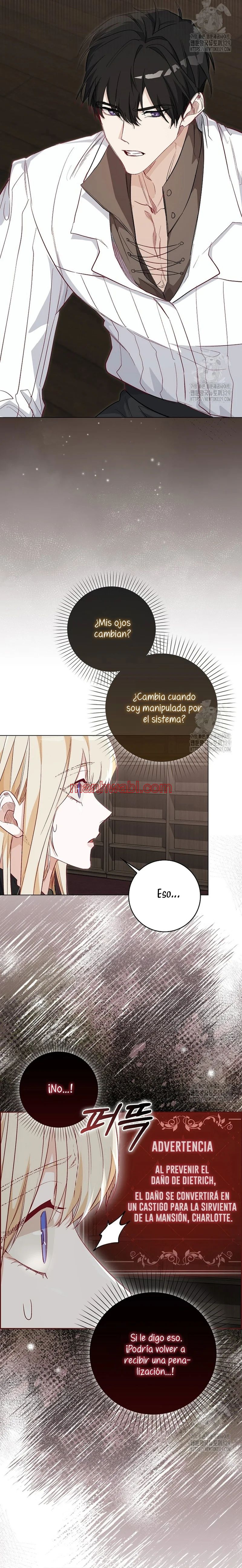 Me convertí en la sirvienta del protagonista de un juego de terror - Capítulo 10_2 manhwa