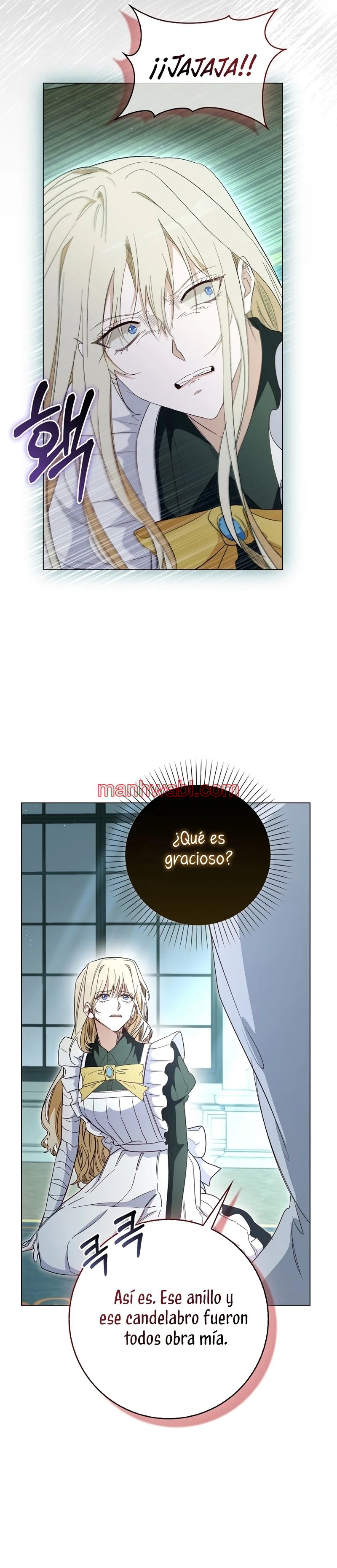 Me convertí en la sirvienta del protagonista de un juego de terror - Capítulo 34_3 manhwa