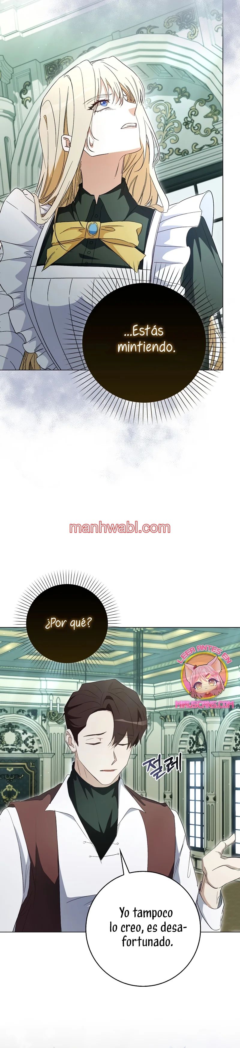 Me convertí en la sirvienta del protagonista de un juego de terror - Capítulo 34_3 manhwa