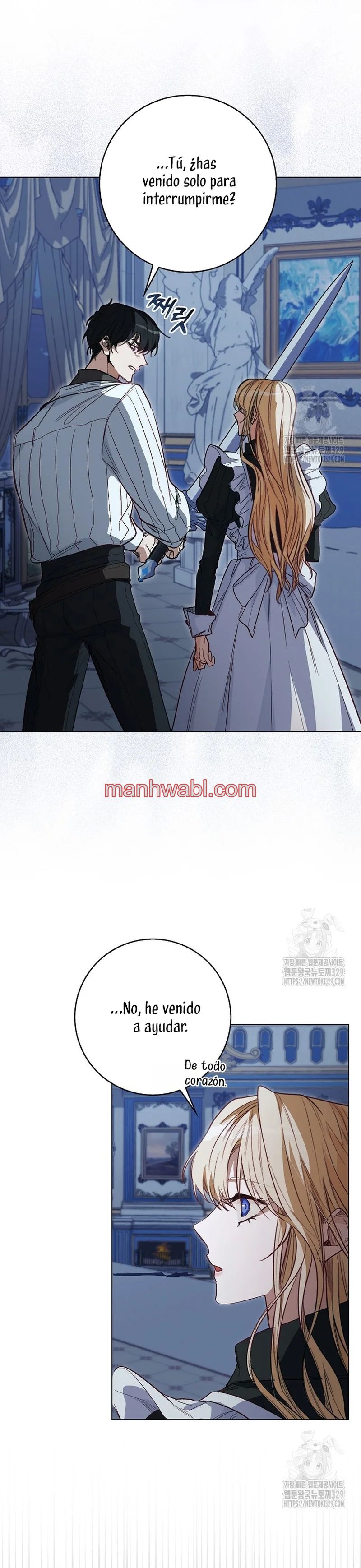 Me convertí en la sirvienta del protagonista de un juego de terror - Capítulo 4 manhwa