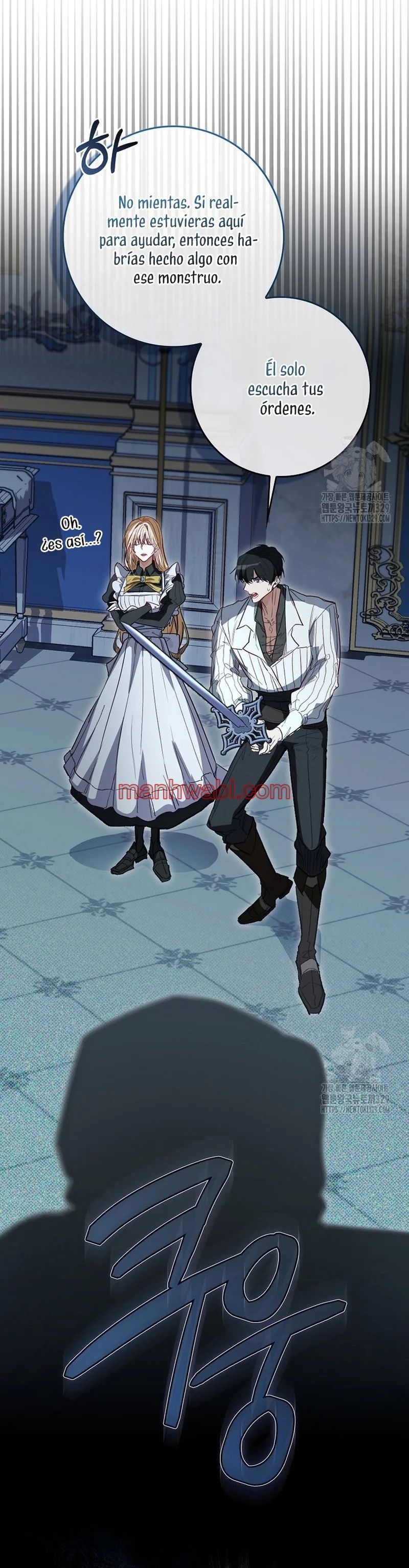 Me convertí en la sirvienta del protagonista de un juego de terror - Capítulo 4 manhwa