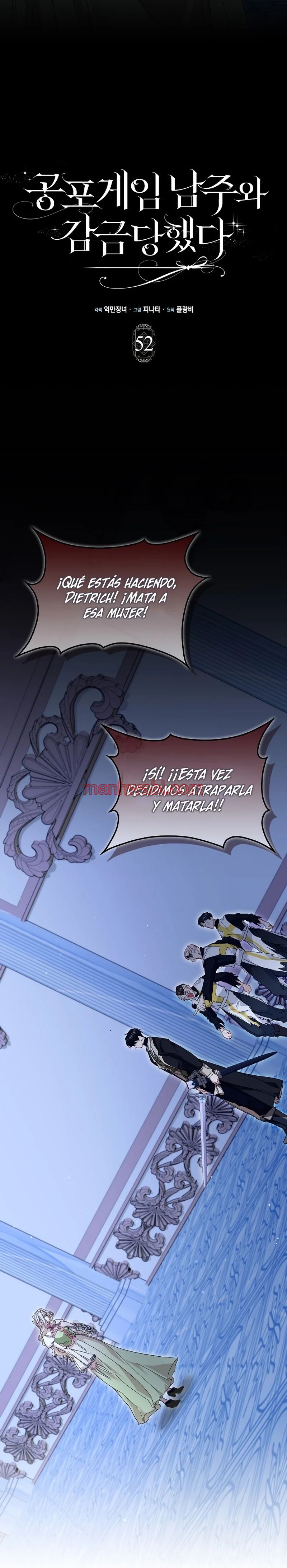 Me convertí en la sirvienta del protagonista de un juego de terror - Capítulo 52 manhwa