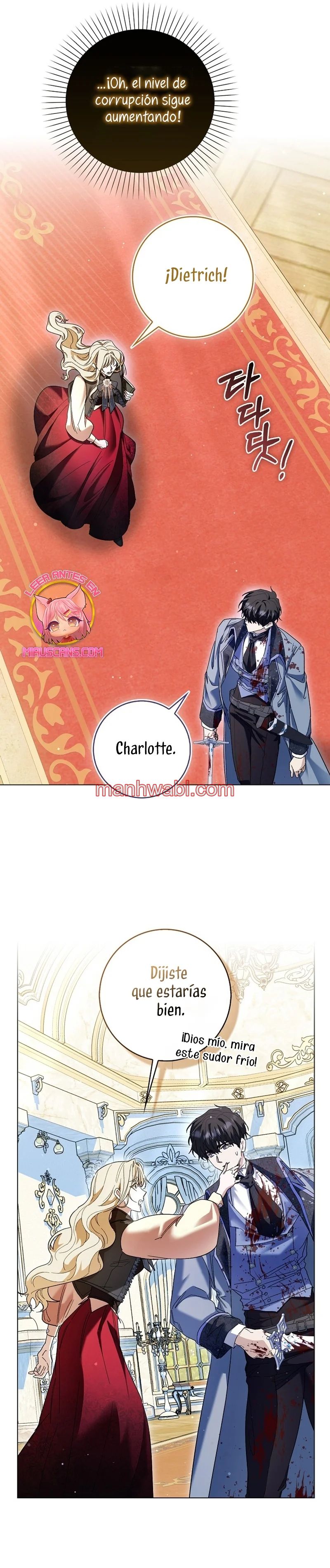 Me convertí en la sirvienta del protagonista de un juego de terror - Capítulo 54_2 manhwa