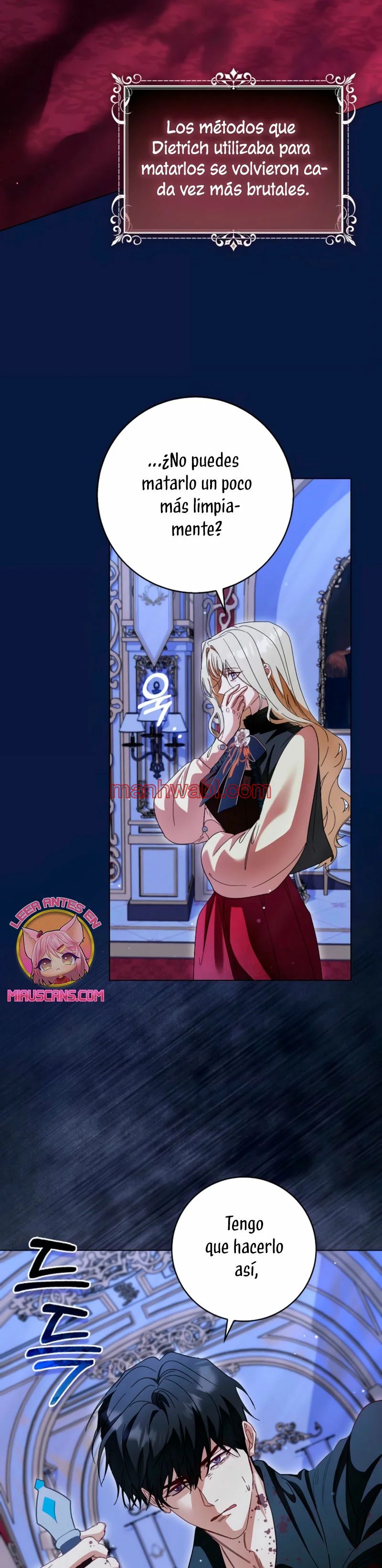 Me convertí en la sirvienta del protagonista de un juego de terror - Capítulo 56 manhwa