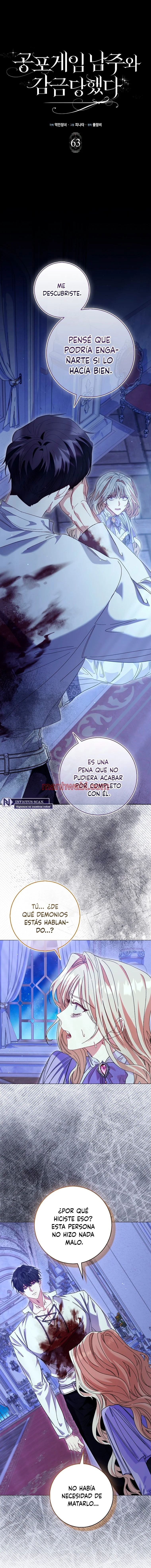 Me convertí en la sirvienta del protagonista de un juego de terror - Capítulo 63 manhwa