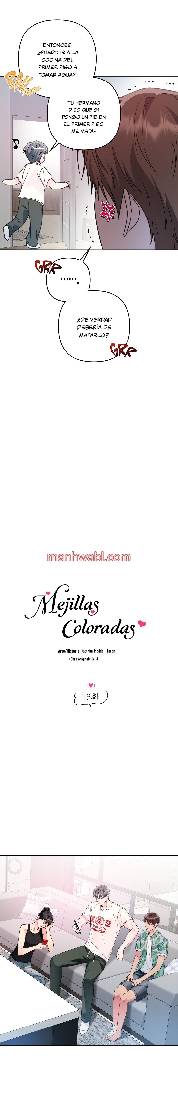 Mejillas coloradas - Capítulo 13 manhwa