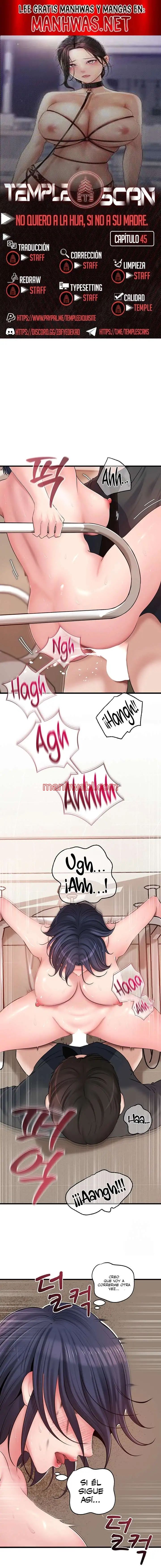 No Quiero A La Hija, Si No A Su Madre - Capítulo 45 manhwa