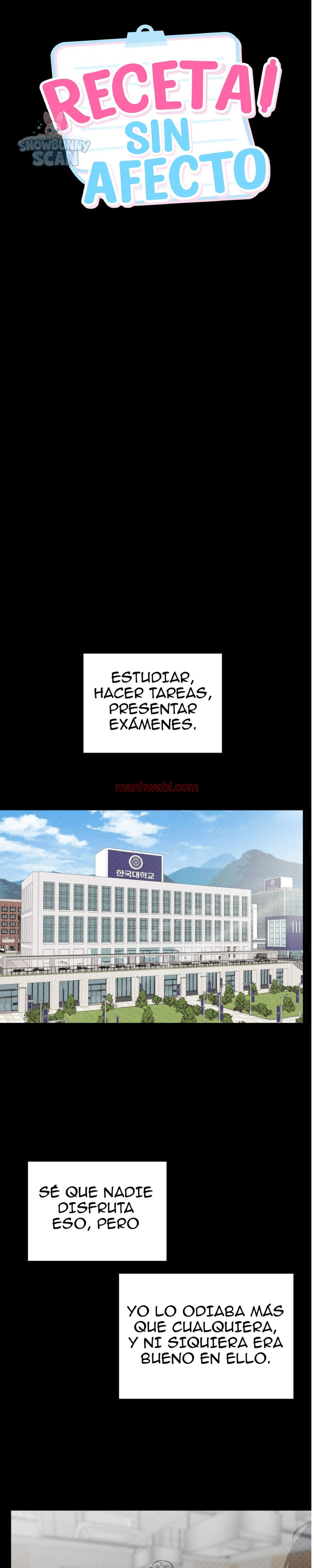 RECETA SIN AFECTO - Capítulo 1 manhwa
