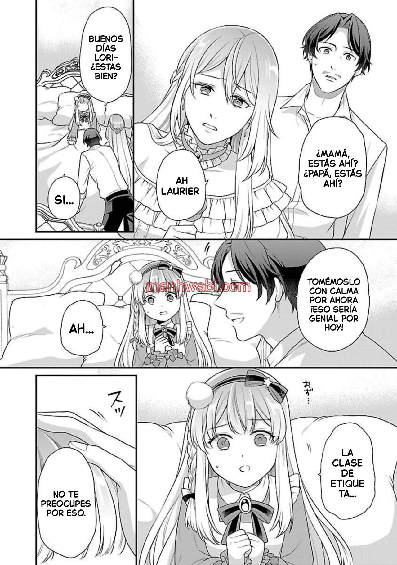 Reencarné como el padre de una joven malvada, así que adoro a mi esposa y a mi hija. - Capítulo 1_2 manhwa