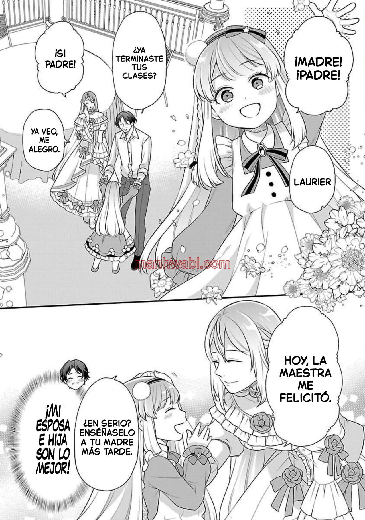 Reencarné como el padre de una joven malvada, así que adoro a mi esposa y a mi hija. - Capítulo 2_2 manhwa