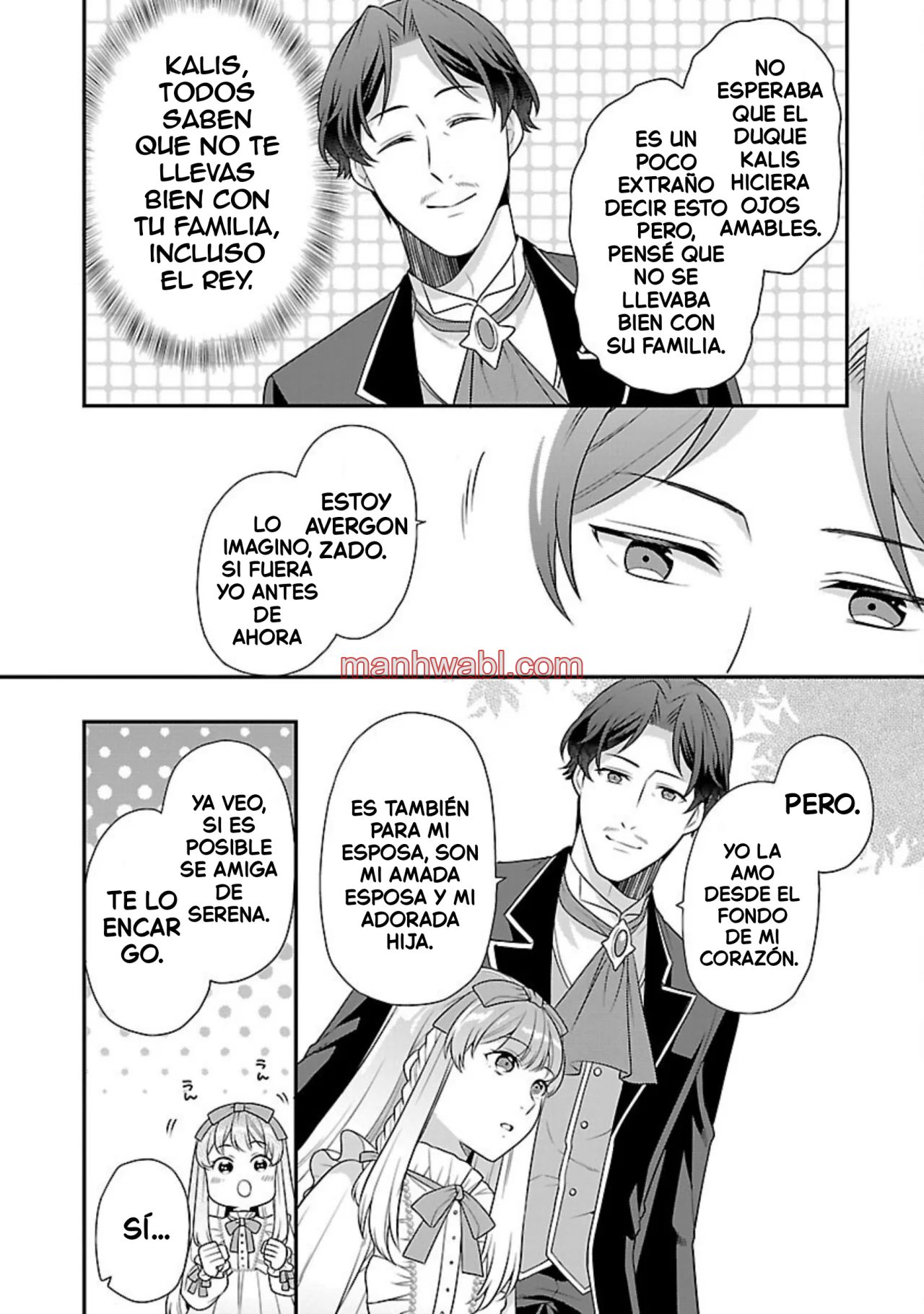 Reencarné como el padre de una joven malvada, así que adoro a mi esposa y a mi hija. - Capítulo 3_2 manhwa