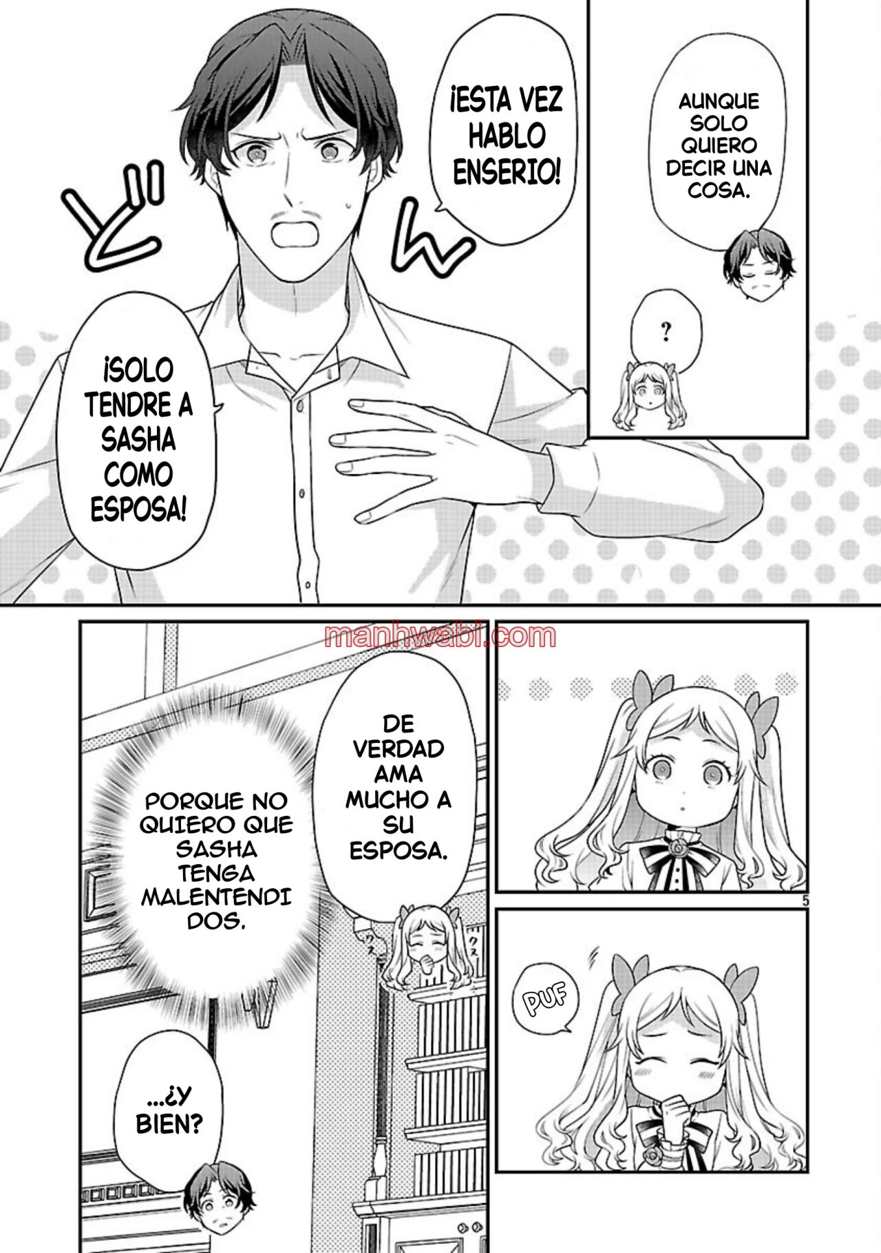 Reencarné como el padre de una joven malvada, así que adoro a mi esposa y a mi hija. - Capítulo 5 manhwa