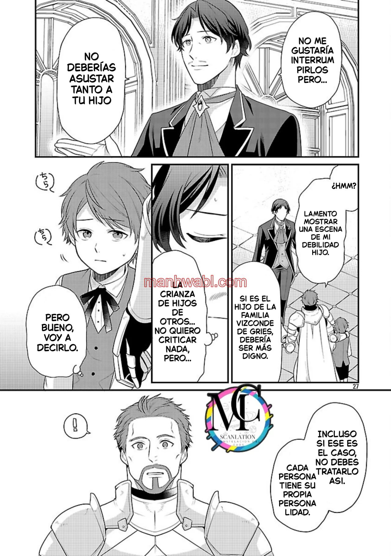 Reencarné como el padre de una joven malvada, así que adoro a mi esposa y a mi hija. - Capítulo 6_3 manhwa