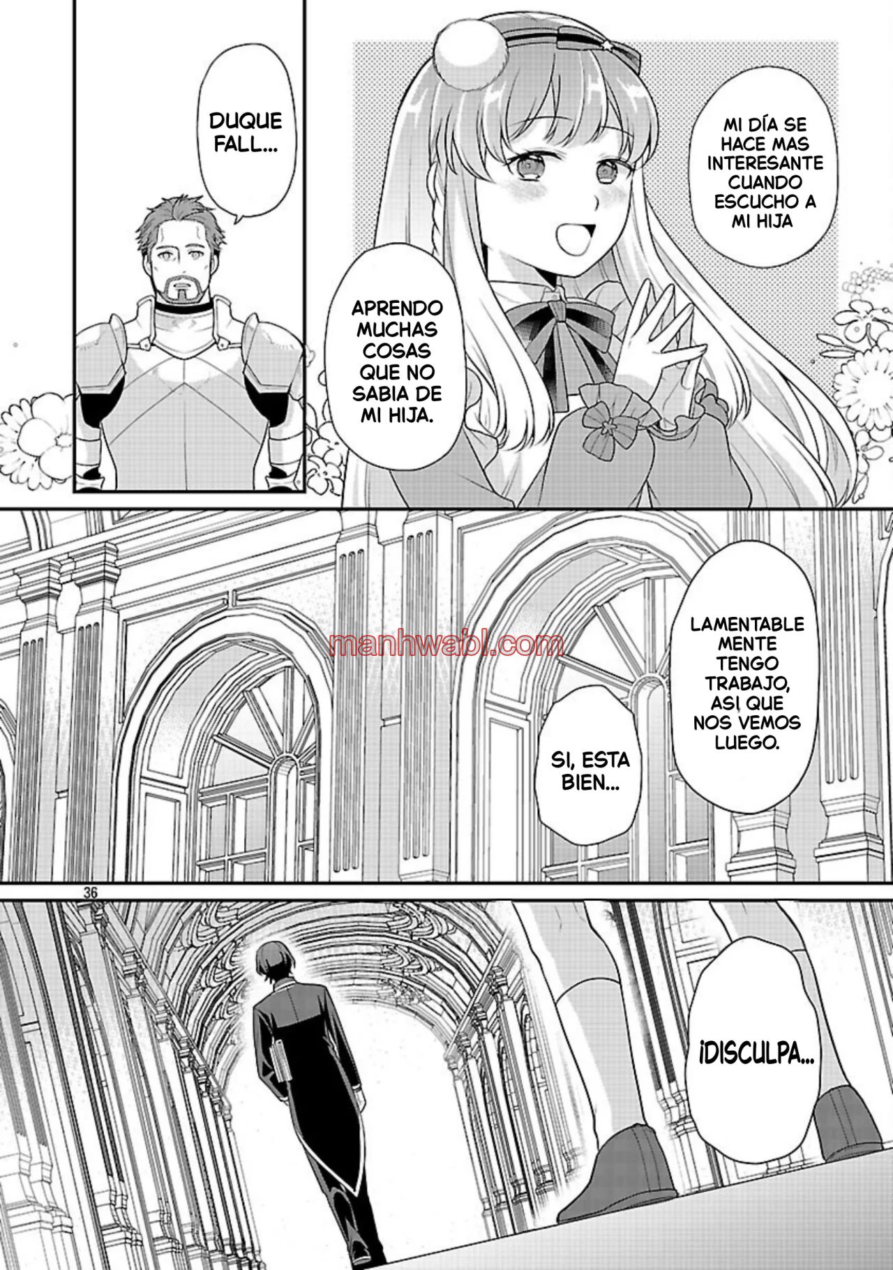 Reencarné como el padre de una joven malvada, así que adoro a mi esposa y a mi hija. - Capítulo 6_3 manhwa