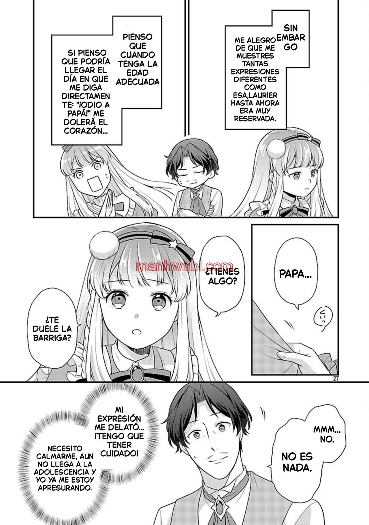 Reencarné como el padre de una joven malvada, así que adoro a mi esposa y a mi hija. - Capítulo 7_3 manhwa