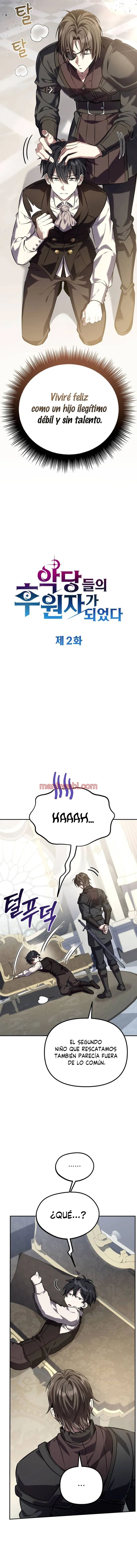 Se convirtió en patrocinador de villanos - Capítulo 2 manhwa