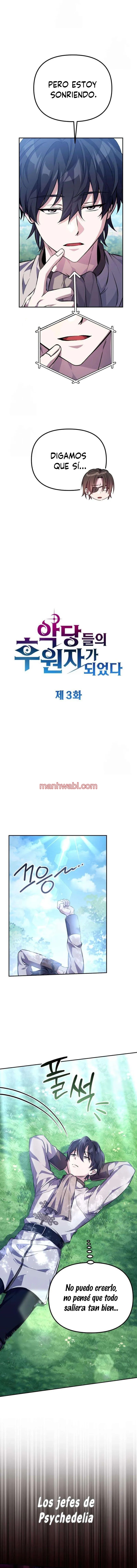 Se convirtió en patrocinador de villanos - Capítulo 3 manhwa