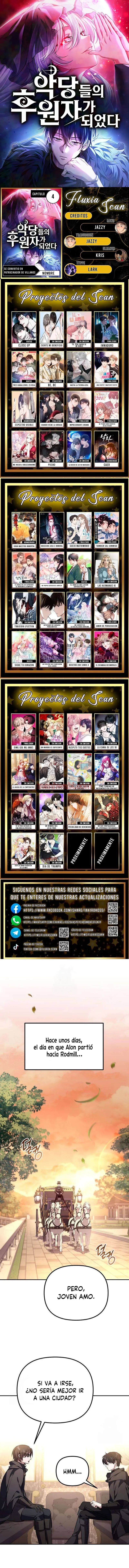 Se convirtió en patrocinador de villanos - Capítulo 4 manhwa