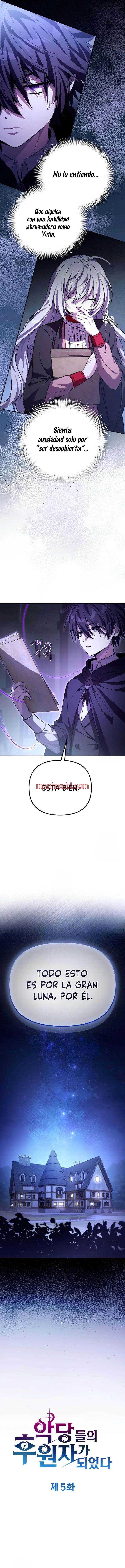 Se convirtió en patrocinador de villanos - Capítulo 5 manhwa