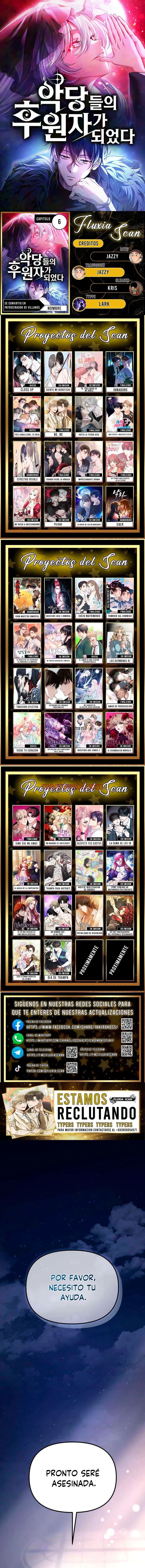 Se convirtió en patrocinador de villanos - Capítulo 6 manhwa