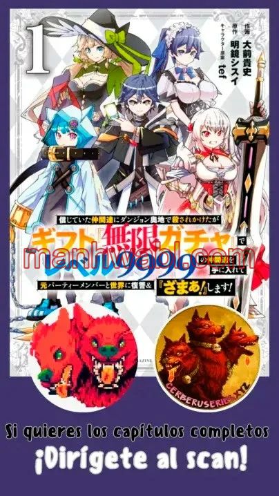 Shinjiteita Nakamatachi ni Dungeon Okuchi de Korosarekaketa ga Gift «Mugen Gacha» de Level 9999 no Nakamatachi o Te ni Irete Moto Party Member to Sekai ni Fukushuu & «Zamaa!» Shimasu - Capítulo 163_3 manhwa