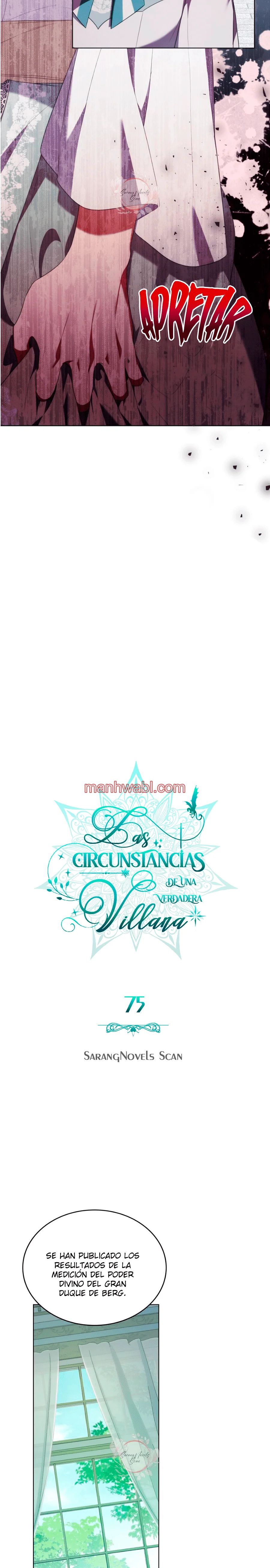 THE CIRCUMSTANCES OF A TRUE VILLAIN - Capítulo 75 manhwa