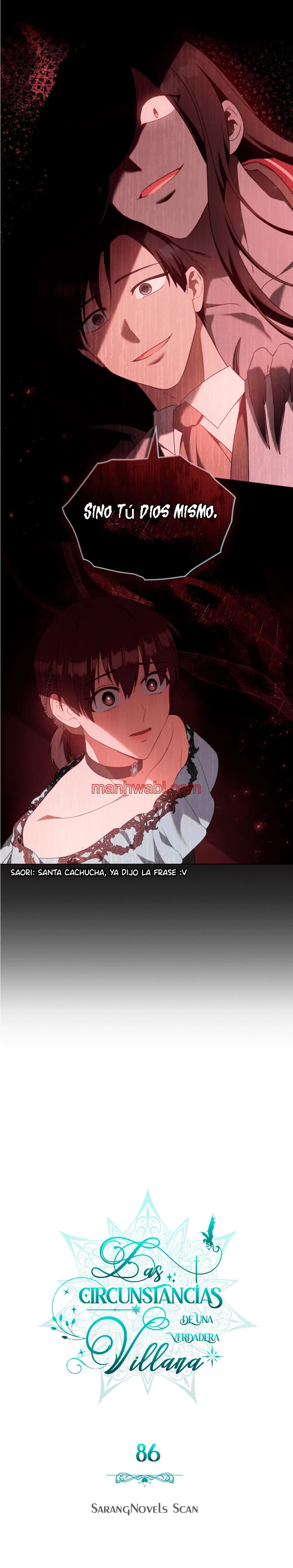 THE CIRCUMSTANCES OF A TRUE VILLAIN - Capítulo 86 manhwa