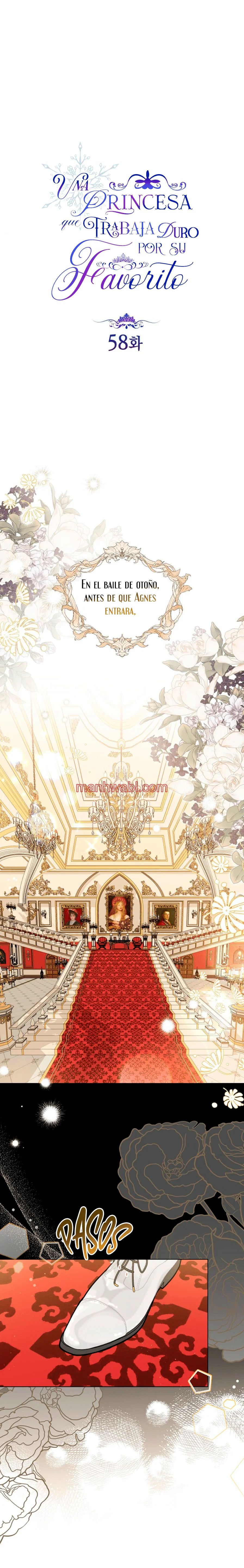 Una princesa que trabaja duro por su favorito - Capítulo 58 manhwa